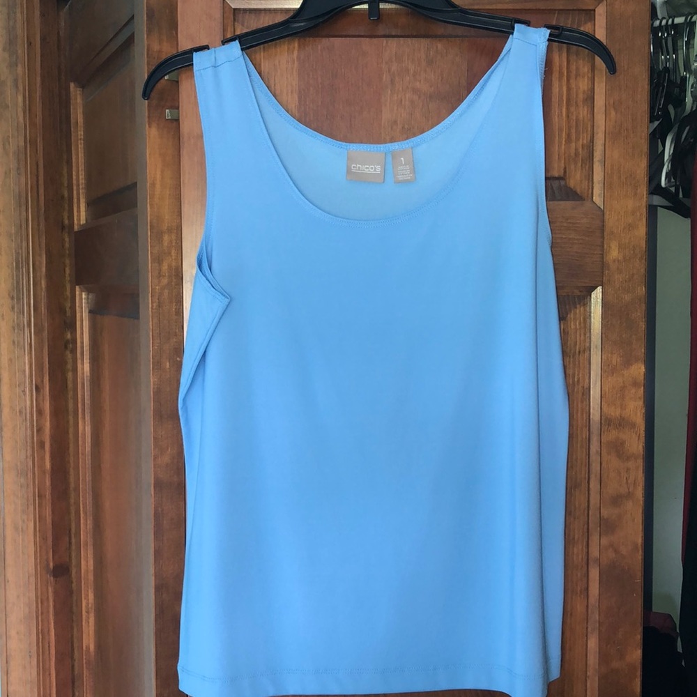 Chico’s baby blue tank top